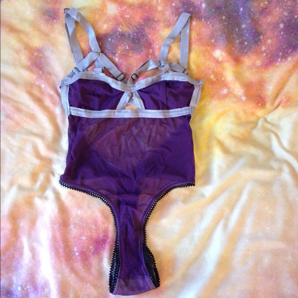 Solstice Intimates high leg thong bodysuit🚯SOLD - Picture 1 of 6